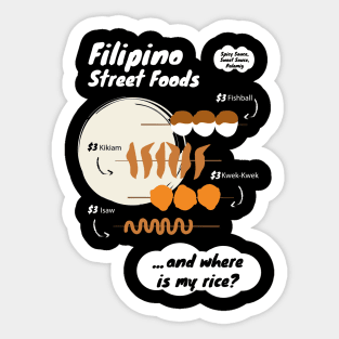 Funny Filipina Filipino Food Menu Rice Philippines Sticker